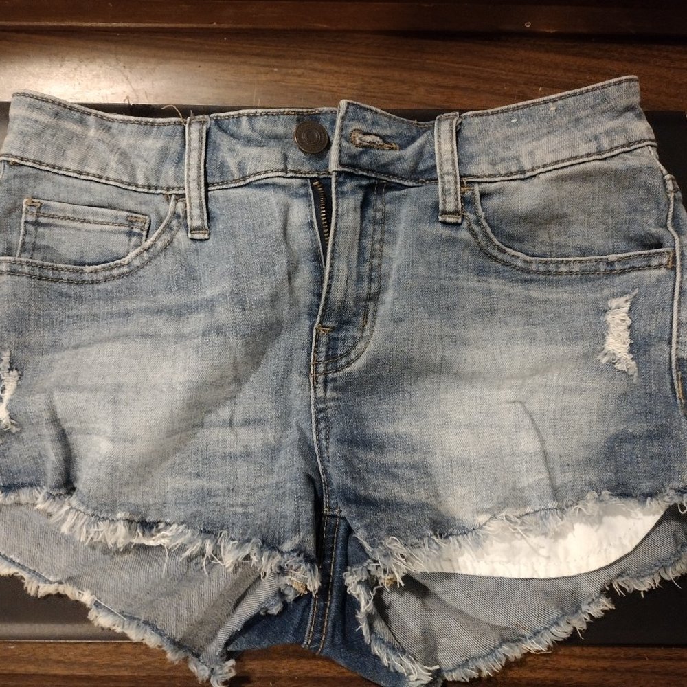 SO High Rise Shortie jean shorts, size 7